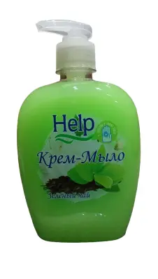 Help жидкое мыло зелёный чай 300 г с дозатором 