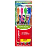 Colgate зубная щетка сенсация свежести 4 шт средней жесткости для более свежего дыхания