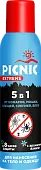 Picnic аэрозоль 5 в 1 от комаров мошек клещей слепней блох 150 мл