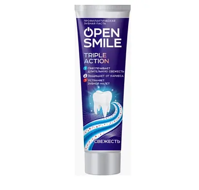 Open Smile профилактическая зубная паста свежесть 50 мл