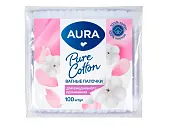 Aura ватные палочки 100 шт п э пакет