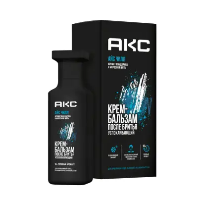 Акс айс чилл крем бальзам после бритья увлажняющий и успокаивающий с охлаждающим эффектом 140 мл 