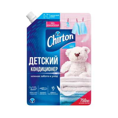 Чиртон кондиционер для белья детский 750 мл дой пак 