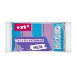 York губки для посуды мега 5 шт