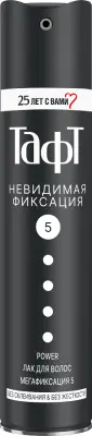 Тафт лак невидимая фиксация макс сильной фиксации 225 мл 