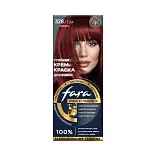Fara nc new стойкая крем краска для волос 328/7.54 гранат