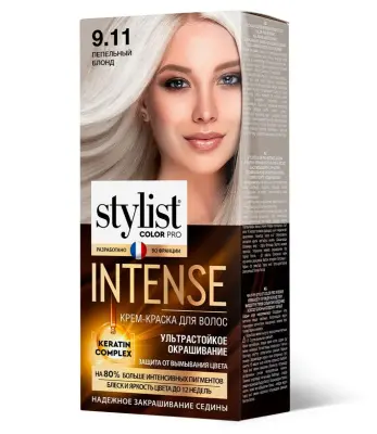 Stylist Color Pro краска для волос тон 9.11 пепельный блонд 