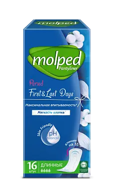 Molped ежедневные прокладки first&last days 16 шт