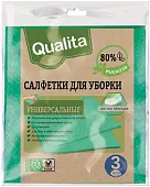 Qualita салфетки вискозные eco life 3 шт
