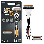 Bic flex 3 hybrid мужская бритвенная система 1 ручка и 1 сменная кассеты с 5 лезвиями