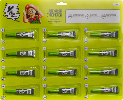 Упс супер клей на карте 12 шт 3 г 