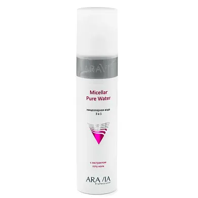 Aravia Professional Мицеллярная вода 3 в 1 Pure с экстрактом готу кола 250 мл