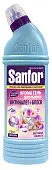 Sanfor арома гель для чистки сантехники антиналет + блеск без хлора цветочная свежесть 750 г