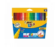 Bic цветные фломастеры visa 880 кор 18 цветов