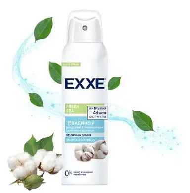 EXXE женский дезодорант fresh невидимый 150 мл спрей