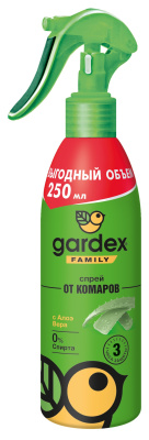 Gardex Family Спрей от комаров c Алое Вера 250мл 