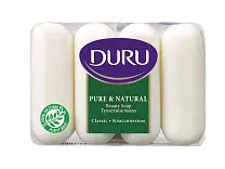 Duru pure natural туалетное мыло классик 4*85 г