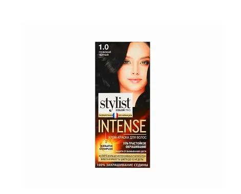 Stylist Color Pro краска для волос тон 1.0 глубокий черный