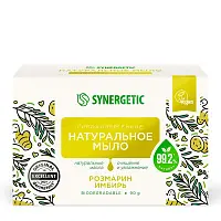 Synergetic туалетное мыло розмарин и имбирь 90 г