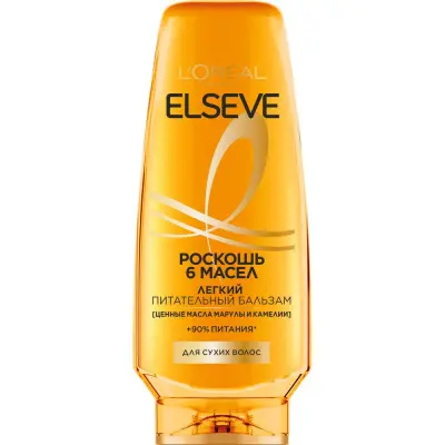 Elseve питательный бальзам с маслами марулы и камелии роскошь 6 масел для сухих волос 200 мл 