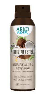 Arko увл крем спрей для рук и тела с маслом кокоса 150мл 