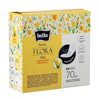 BELLA Прокладки ежедневные, 70 шт.уп. (с ароматом тюльпана)
