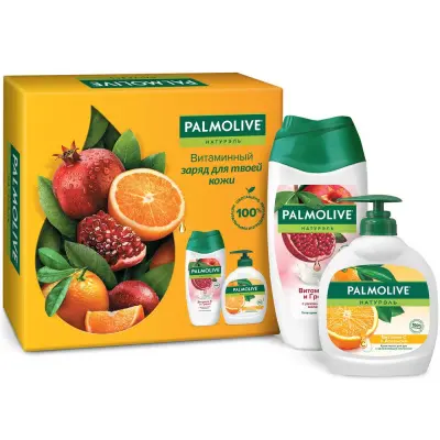 Palmolive пн натурэль витаминный заряд гель крем для душа 250 мл+крем мыло для рук 300 мл 