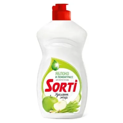 Sorti бальзам для мытья посуды яблоко и лемонграсс 450 мл 