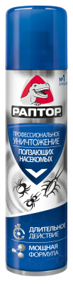 РАПТОР Аэрозоль от ползающих насекомых, 350мл 