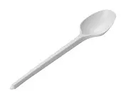 Ложка чайная белая 125мм пластиковая набор 12шт