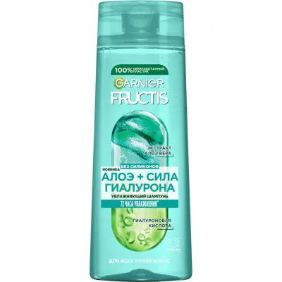 Fructis шампунь алоэ сила гиалурона увлажняющий для всех типов волос 400 мл 