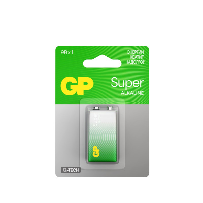 GP батарейка super alkaline 9V/6LR61 крона 1 шт 