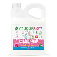 Synergetic кондиционер ополаскиватель для детского белья нежное прикосновение 2,75 л 90 стирок