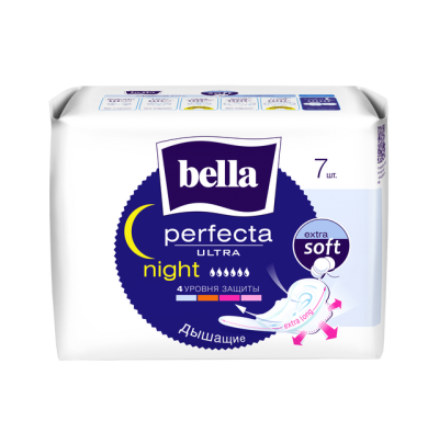 BELLA Прокладки супертонкие PERFECTA ULTRA NIGHT extra softi, 7шт 