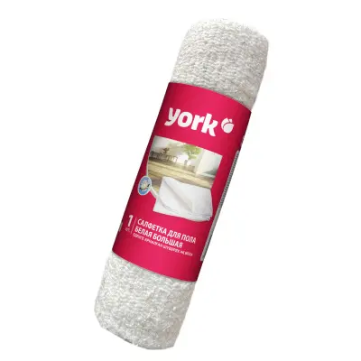 York салфетка для пола хлопковая белая 60х80 см в рулоне 