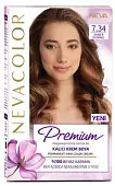 Nevacolor Е стойкая крем краска для волос 7.34 янтарь