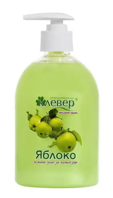 Клевер жидкое мыло перламутр яблоко 500 мл насос 