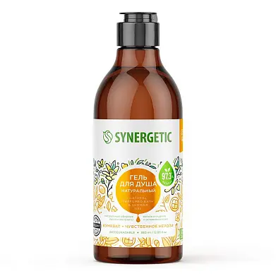 Synergetic гель для душа натуральный кумкват и чувственное нероли 380 мл