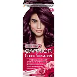 Garnier Color Sensation стойкая крем краска для волос с перламутром и эссенцией розы оттенок 3.16 аметист