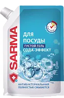 Sarma средство для посуды сода эффект дой пак 1л