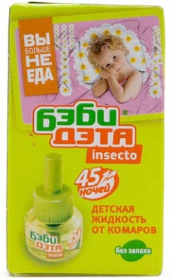 ДЭТА INSECTO БЭБИ флакон жидкостной 45 ночей 