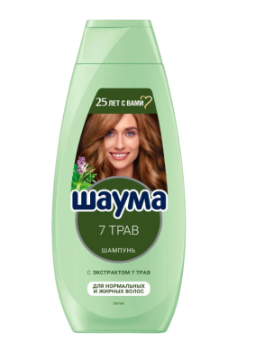 Schauma шампунь для нормальных и жирных волос 7 трав 360 мл 