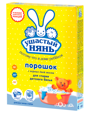 Ушастый Нянь стиральный порошок детский 400 г 