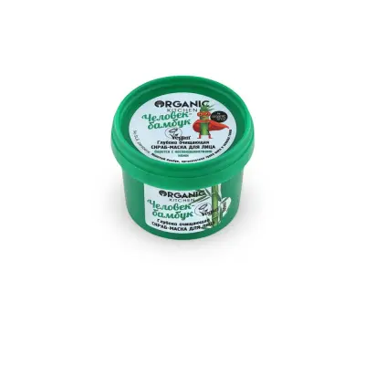 Organic Kitchen cкраб маска для лица человек бамбук глубоко очищающая 100 мл 