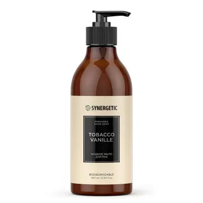 Synergetic жидкое мыло для рук tobacco vanille табак ваниль 380 мл 