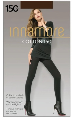 INNAMORE колготки  cotton 150  moka 3 из хлопка с комфортным поясом 