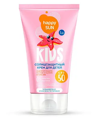 Happy Sun солнцезащитный крем для детей 50+ 150 мл