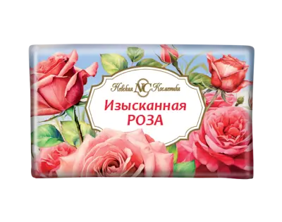 Невская косметика туалетное мыло цветочное изысканная роза 180г 