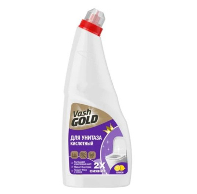 Vash Gold гель для чистки унитазов с ароматом лимона 750 мл 