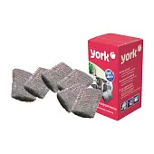 York губка стальная с пропиткой 6 шт